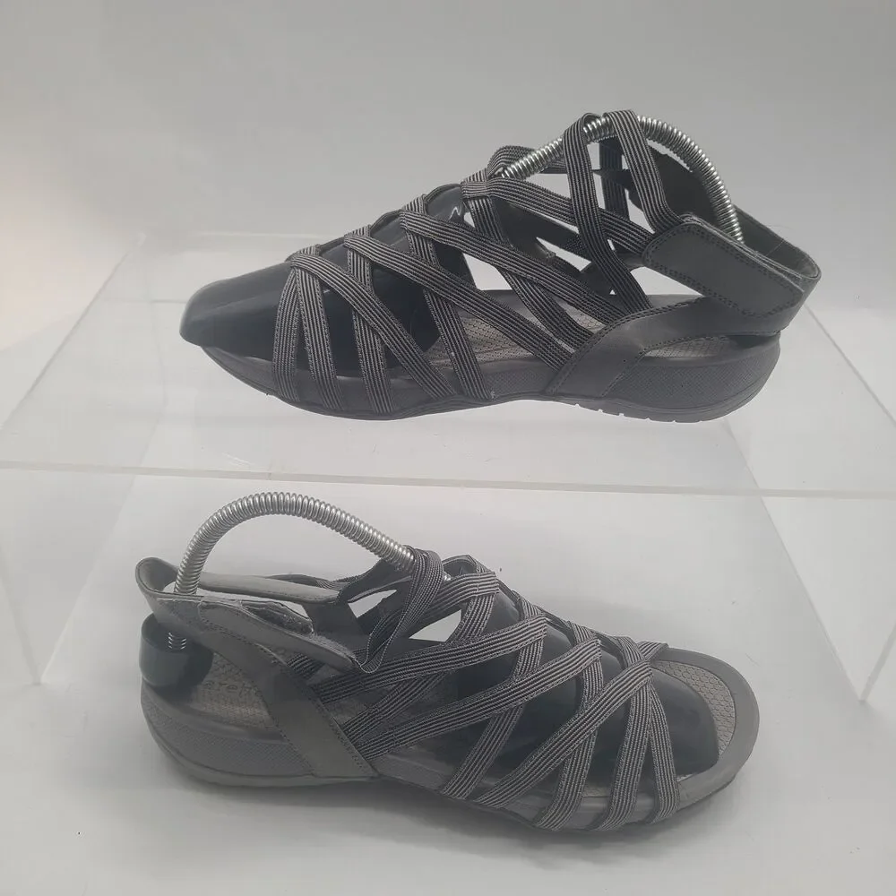 BareTraps Women's Samina Gladiator Sandal Gray US Size 9.5